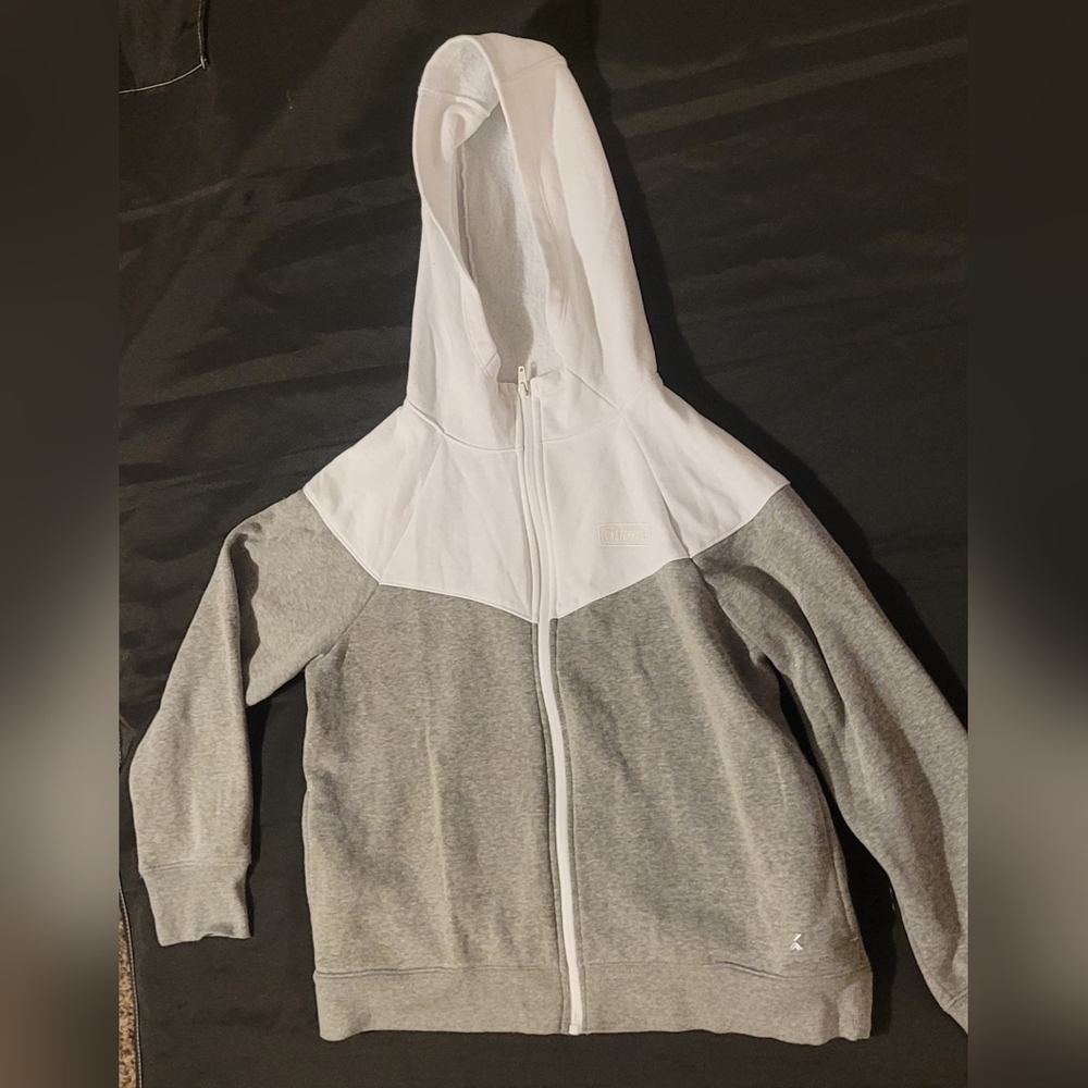 Xersion Gray and White Kids Hoodie